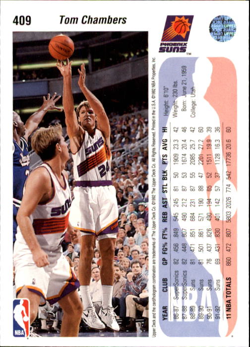 thumbnail 325  - 1992/1993 Upper Deck Basketball Part 2 Main Set Card #248 to #497