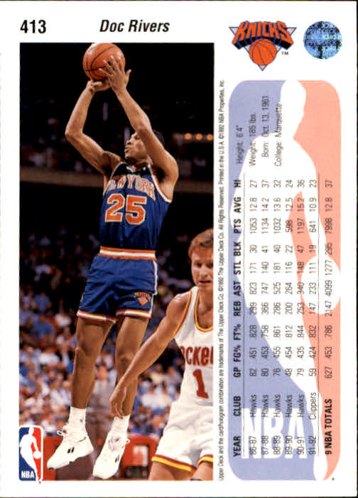 thumbnail 333  - 1992/1993 Upper Deck Basketball Part 2 Main Set Card #248 to #497