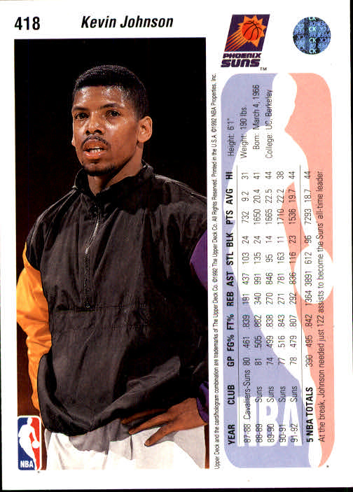 thumbnail 343  - 1992/1993 Upper Deck Basketball Part 2 Main Set Card #248 to #497