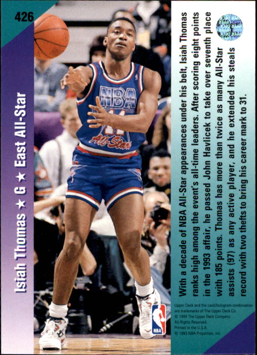 thumbnail 355  - 1992/1993 Upper Deck Basketball Part 2 Main Set Card #248 to #497