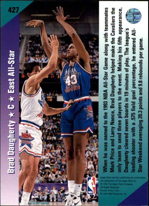 thumbnail 357  - 1992/1993 Upper Deck Basketball Part 2 Main Set Card #248 to #497
