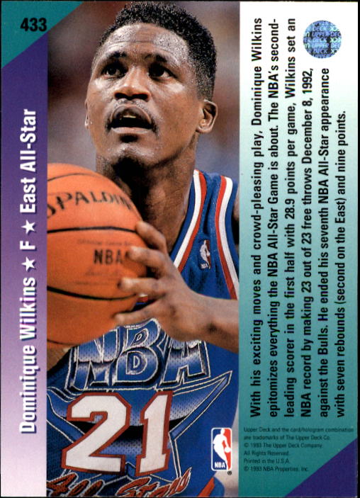 thumbnail 369  - 1992/1993 Upper Deck Basketball Part 2 Main Set Card #248 to #497