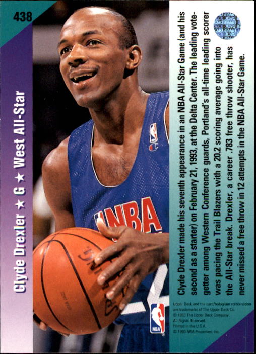 thumbnail 379  - 1992/1993 Upper Deck Basketball Part 2 Main Set Card #248 to #497