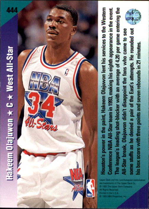 thumbnail 391  - 1992/1993 Upper Deck Basketball Part 2 Main Set Card #248 to #497