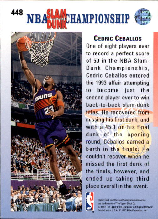 thumbnail 399  - 1992/1993 Upper Deck Basketball Part 2 Main Set Card #248 to #497