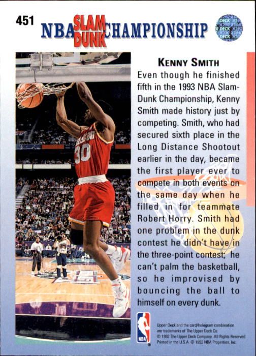 thumbnail 405  - 1992/1993 Upper Deck Basketball Part 2 Main Set Card #248 to #497