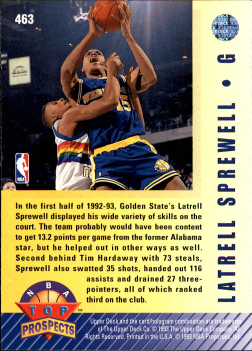 thumbnail 427  - 1992/1993 Upper Deck Basketball Part 2 Main Set Card #248 to #497