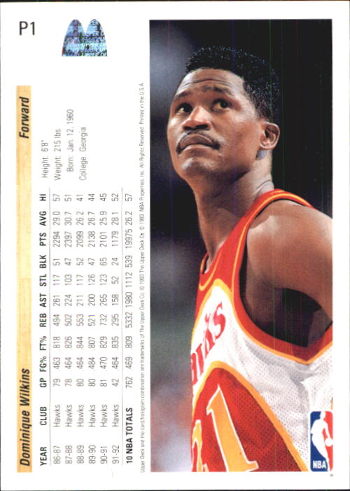 1992/1993 Upper Deck McDonald's Basketball - Picture 123 of 123