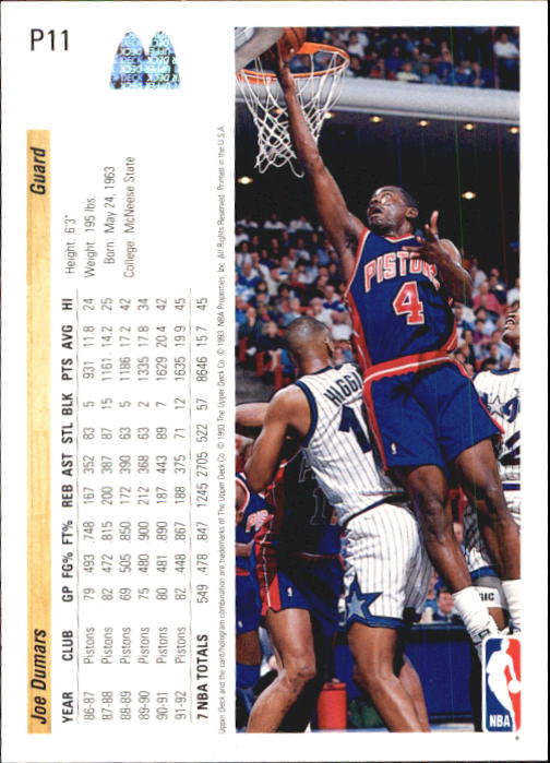 1992/1993 Upper Deck McDonald's Basketball - Picture 103 of 123
