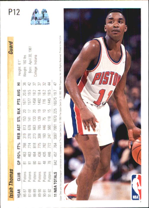 1992/1993 Upper Deck McDonald's Basketball - Picture 101 of 123