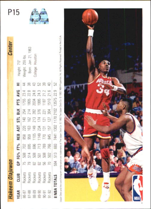 1992/1993 Upper Deck McDonald's Basketball - Picture 95 of 123
