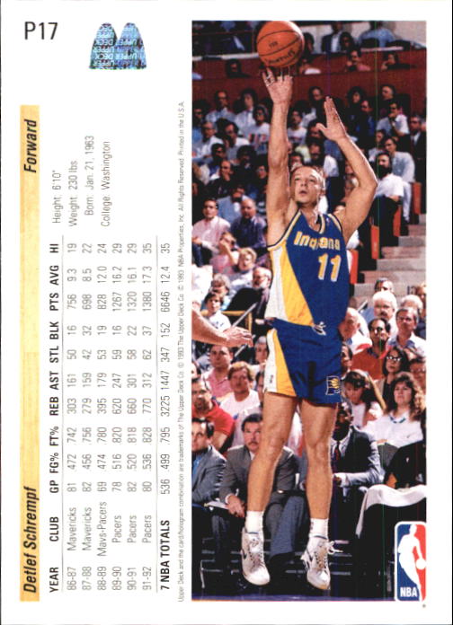 1992/1993 Upper Deck McDonald's Basketball - Picture 91 of 123