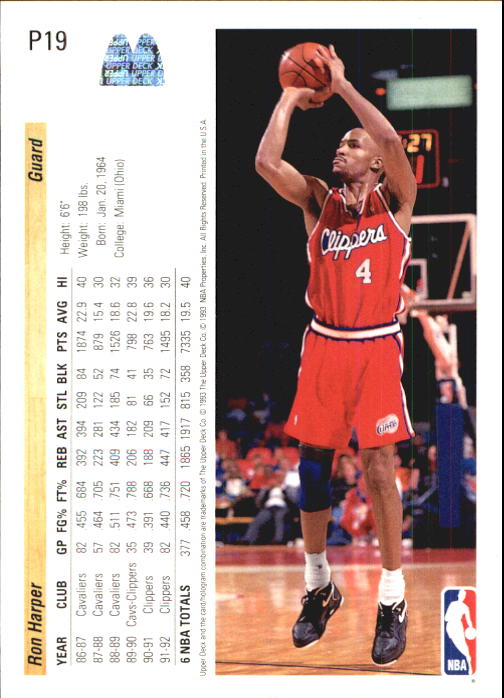 1992/1993 Upper Deck McDonald's Basketball - Picture 87 of 123