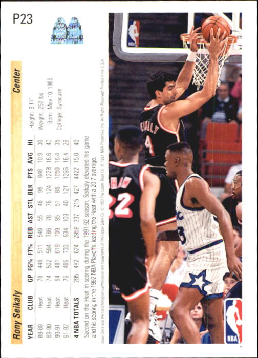 1992/1993 Upper Deck McDonald's Basketball - Picture 79 of 123