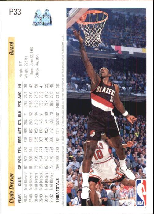 1992/1993 Upper Deck McDonald's Basketball - Picture 59 of 123