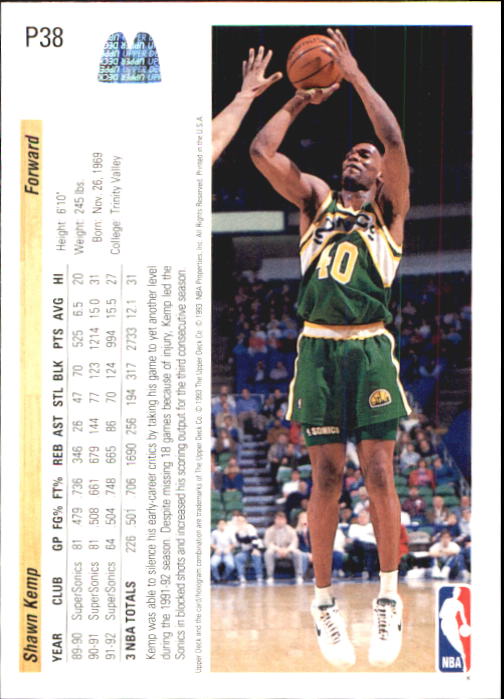 1992/1993 Upper Deck McDonald's Basketball - Picture 49 of 123