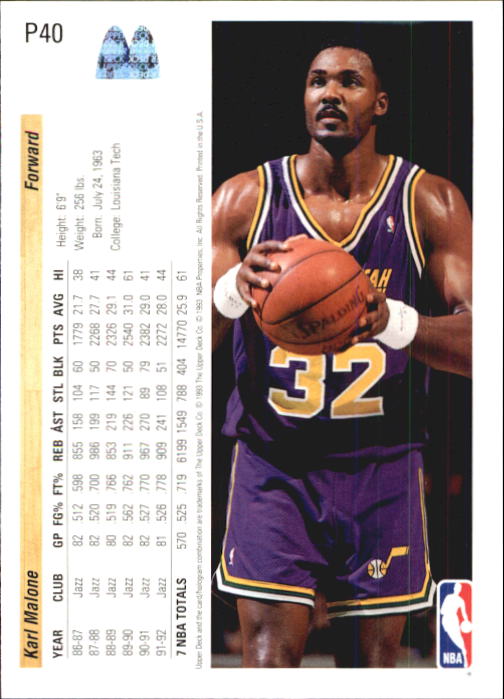 1992/1993 Upper Deck McDonald's Basketball - Picture 45 of 123