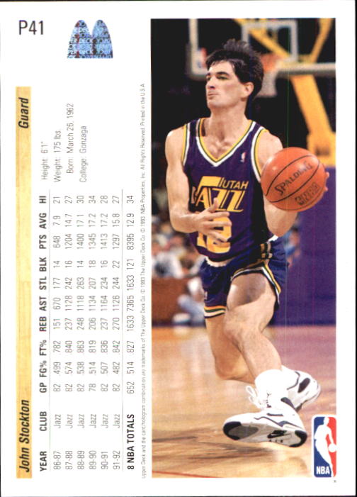 1992/1993 Upper Deck McDonald's Basketball - Picture 43 of 123