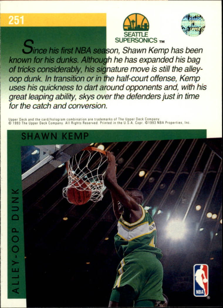 thumbnail 5  - 1993/1994 Upper Deck Basketball Part 2 Main Set Cards #250 to #499