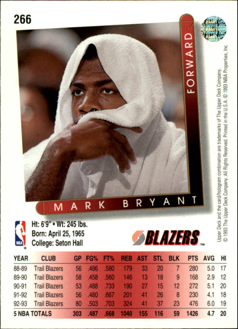 thumbnail 35  - 1993/1994 Upper Deck Basketball Part 2 Main Set Cards #250 to #499