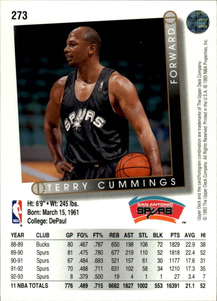 thumbnail 23  - 1993-94 Upper Deck Basketball Card Pick 263-510