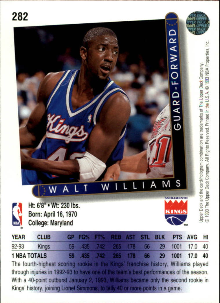 thumbnail 67  - 1993/1994 Upper Deck Basketball Part 2 Main Set Cards #250 to #499