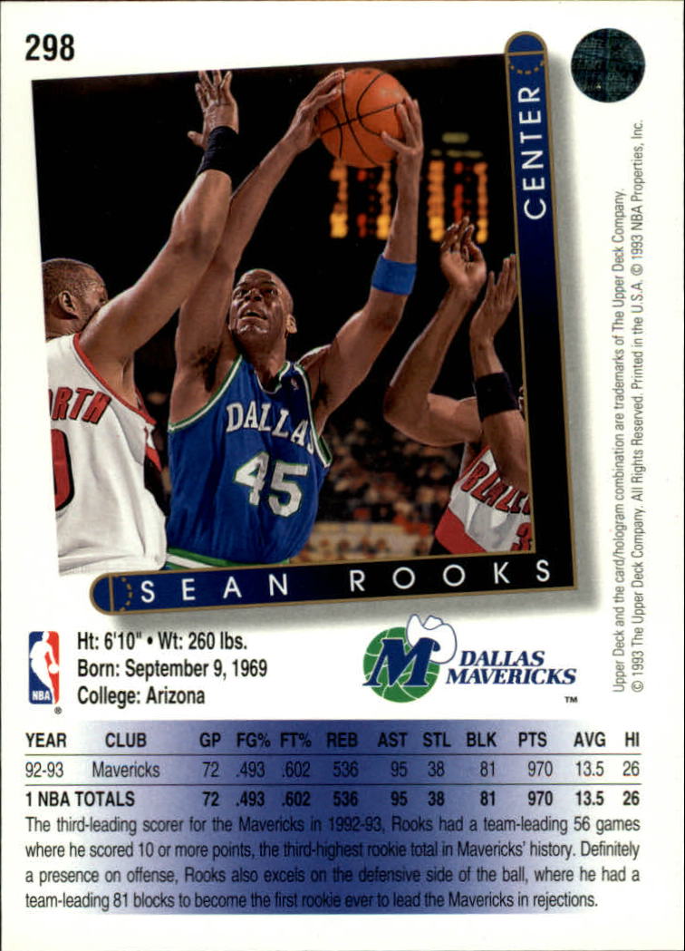 thumbnail 73  - 1993-94 Upper Deck Basketball Card Pick 263-510