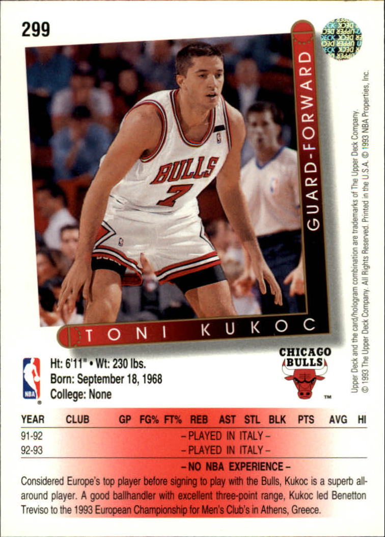 thumbnail 101  - 1993/1994 Upper Deck Basketball Part 2 Main Set Cards #250 to #499