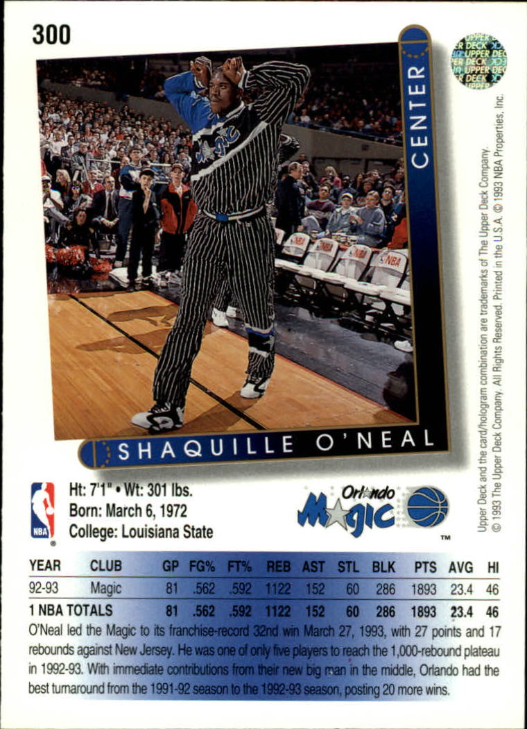 thumbnail 103  - 1993/1994 Upper Deck Basketball Part 2 Main Set Cards #250 to #499