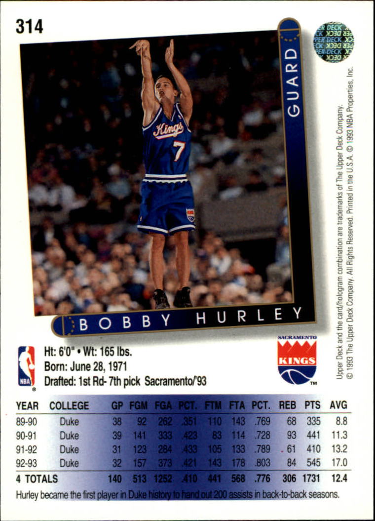 thumbnail 131  - 1993/1994 Upper Deck Basketball Part 2 Main Set Cards #250 to #499