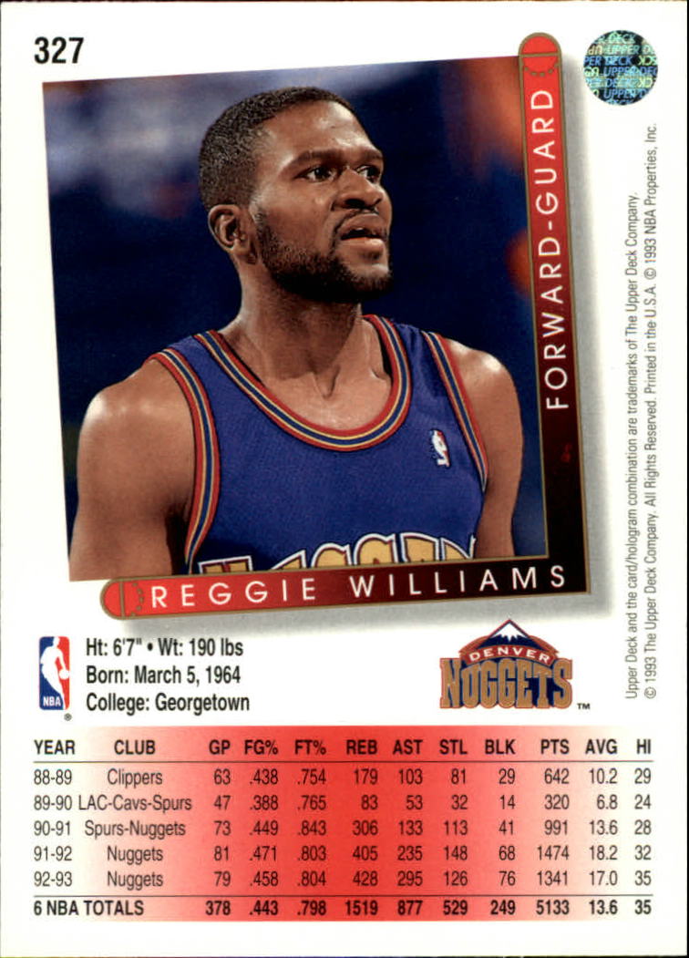 thumbnail 157  - 1993/1994 Upper Deck Basketball Part 2 Main Set Cards #250 to #499