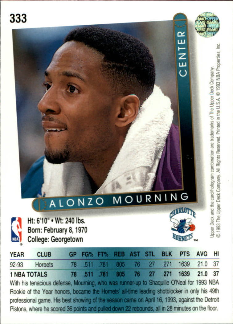 thumbnail 169  - 1993/1994 Upper Deck Basketball Part 2 Main Set Cards #250 to #499