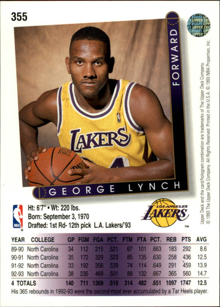 thumbnail 213  - 1993/1994 Upper Deck Basketball Part 2 Main Set Cards #250 to #499