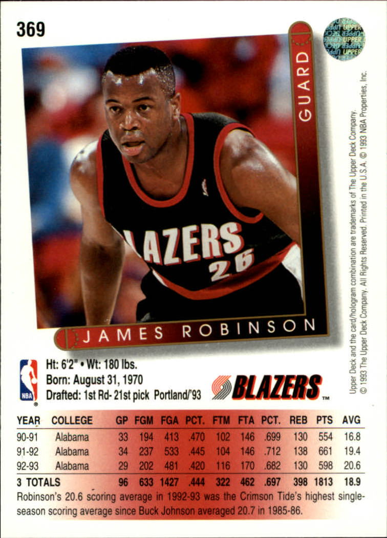 thumbnail 241  - 1993/1994 Upper Deck Basketball Part 2 Main Set Cards #250 to #499