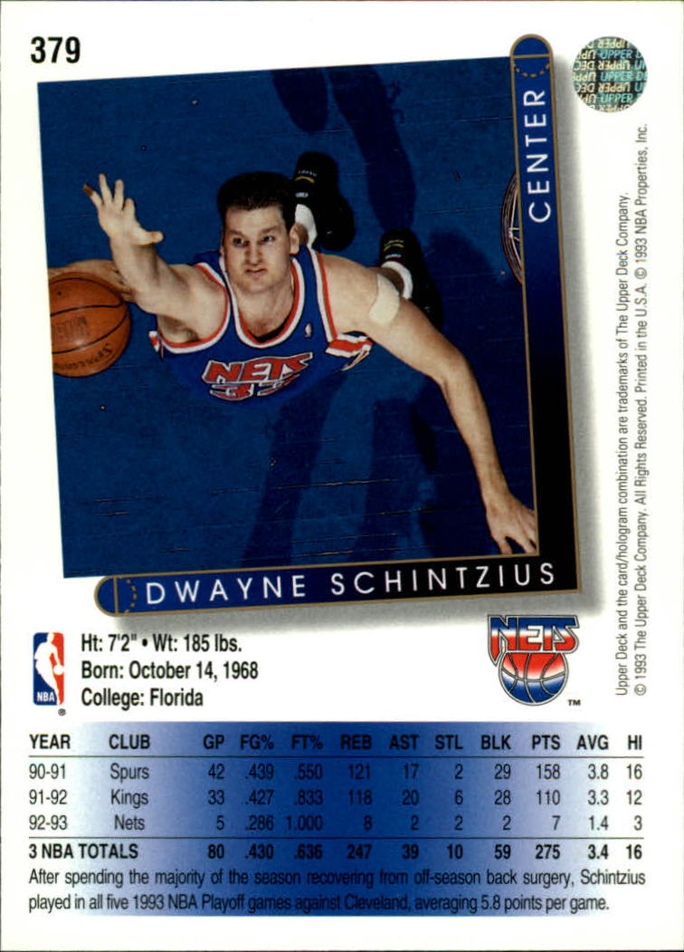 thumbnail 235  - 1993-94 Upper Deck Basketball Card Pick 263-510