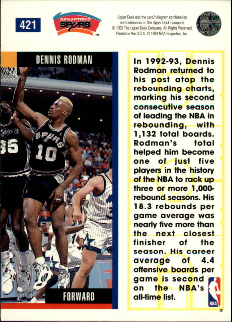 thumbnail 345  - 1993/1994 Upper Deck Basketball Part 2 Main Set Cards #250 to #499