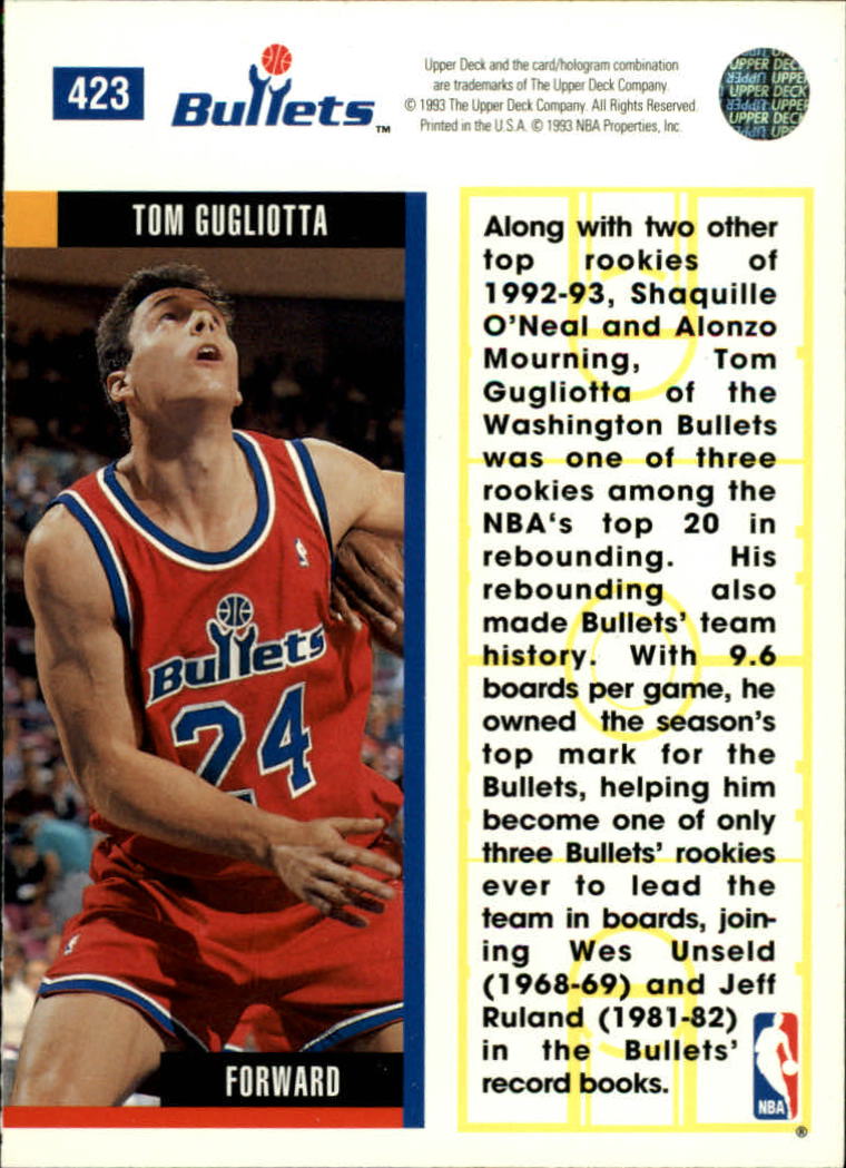 thumbnail 349  - 1993/1994 Upper Deck Basketball Part 2 Main Set Cards #250 to #499