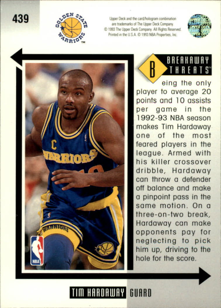 thumbnail 381  - 1993/1994 Upper Deck Basketball Part 2 Main Set Cards #250 to #499
