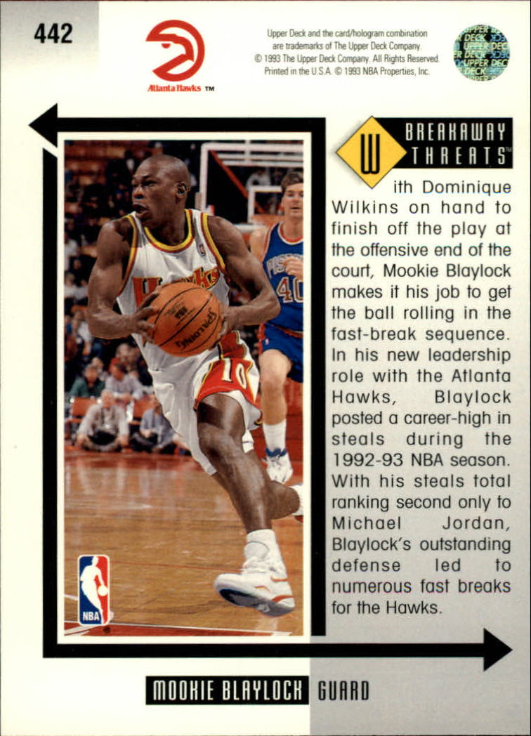 thumbnail 387  - 1993/1994 Upper Deck Basketball Part 2 Main Set Cards #250 to #499