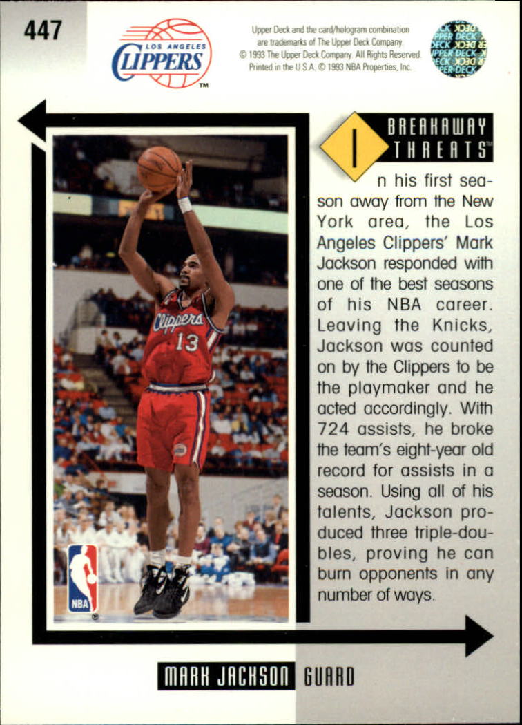 thumbnail 397  - 1993/1994 Upper Deck Basketball Part 2 Main Set Cards #250 to #499