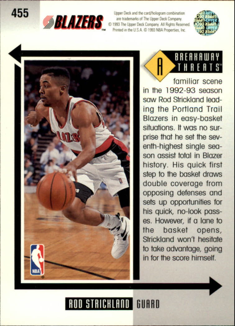 thumbnail 413  - 1993/1994 Upper Deck Basketball Part 2 Main Set Cards #250 to #499
