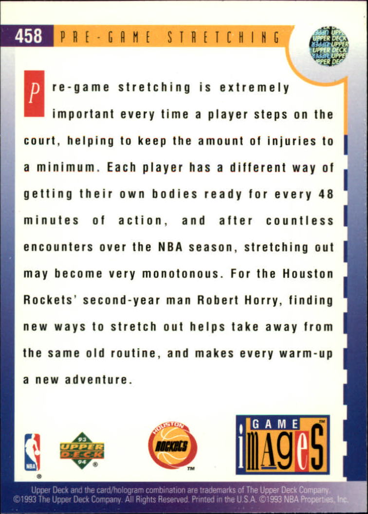 thumbnail 419  - 1993/1994 Upper Deck Basketball Part 2 Main Set Cards #250 to #499