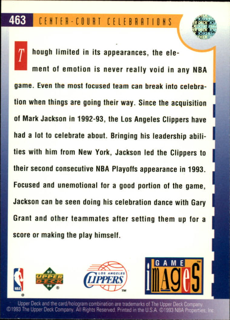 thumbnail 399  - 1993-94 Upper Deck Basketball Card Pick 263-510
