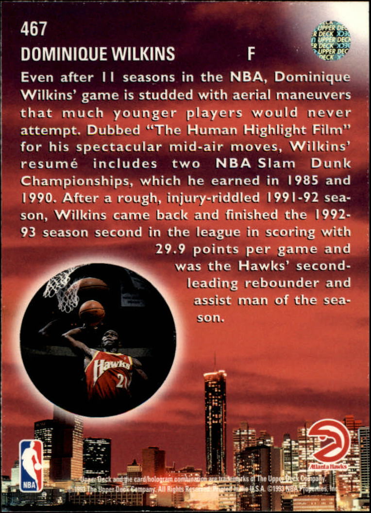 thumbnail 407  - 1993-94 Upper Deck Basketball Card Pick 263-510