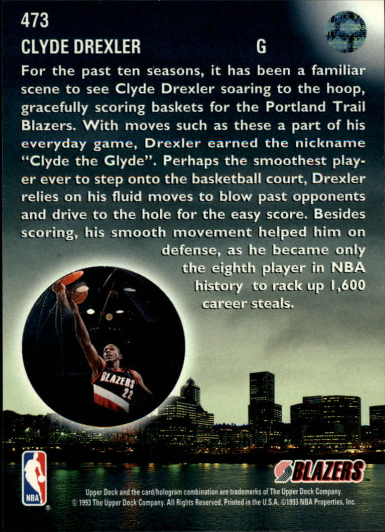 thumbnail 419  - 1993-94 Upper Deck Basketball Card Pick 263-510