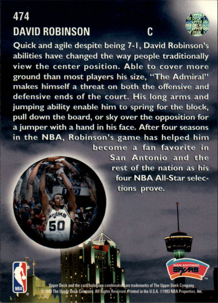 thumbnail 421  - 1993-94 Upper Deck Basketball Card Pick 263-510