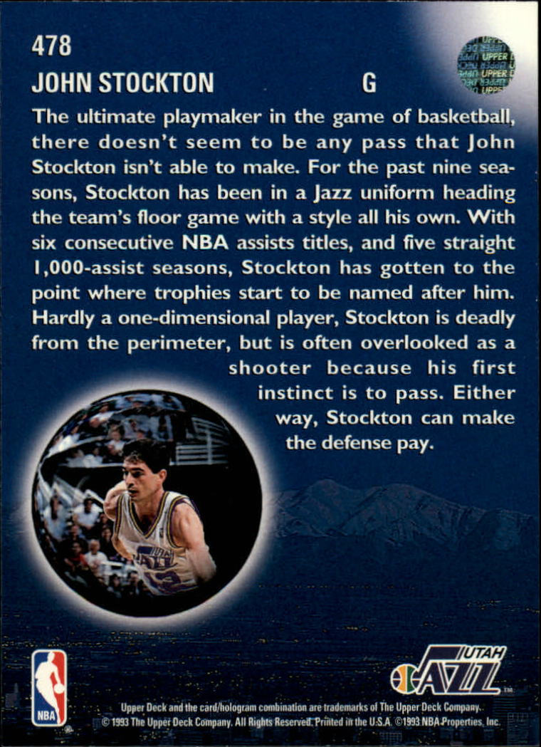 thumbnail 427  - 1993-94 Upper Deck Basketball Card Pick 263-510