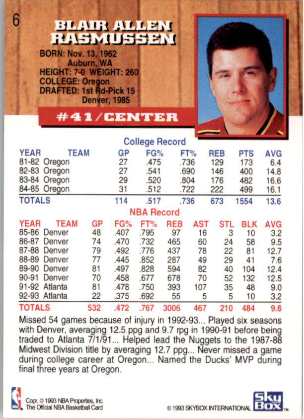 thumbnail 13  - 1993-94 Hoops Basketball Card Pick 1-250