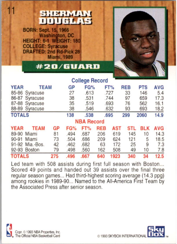 thumbnail 23  - A7935- 1993-94 Hoops Basketball Card #s 1-250 -You Pick- 10+ FREE US SHIP