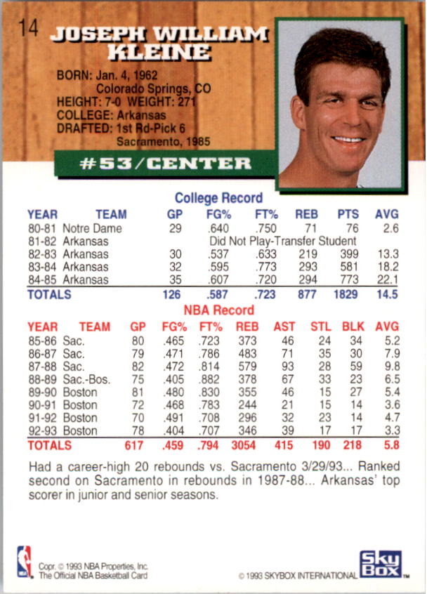 thumbnail 29  - A7935- 1993-94 Hoops Basketball Card #s 1-250 -You Pick- 10+ FREE US SHIP